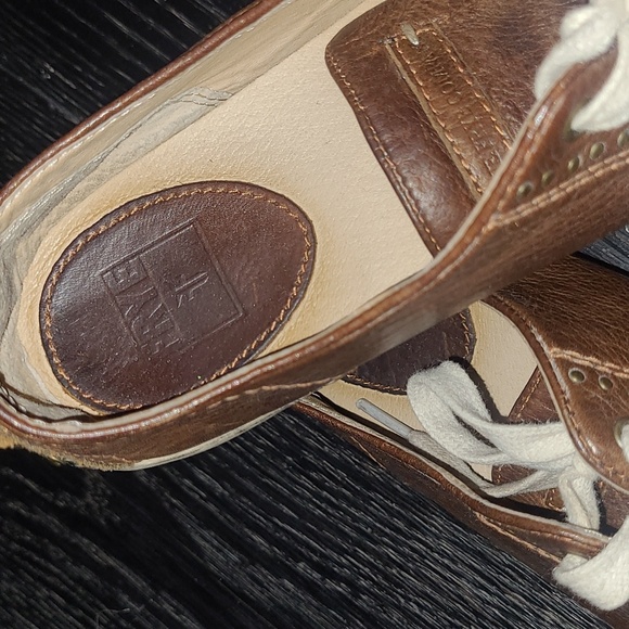 FRYE (Size 8) Leather w Brass Studs Sneakers - Picture 2 of 10